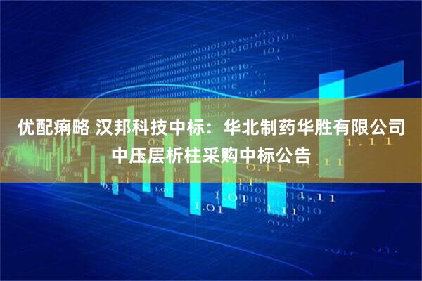 优配痢略 汉邦科技中标：华北制药华胜有限公司中压层析柱采购中标公告